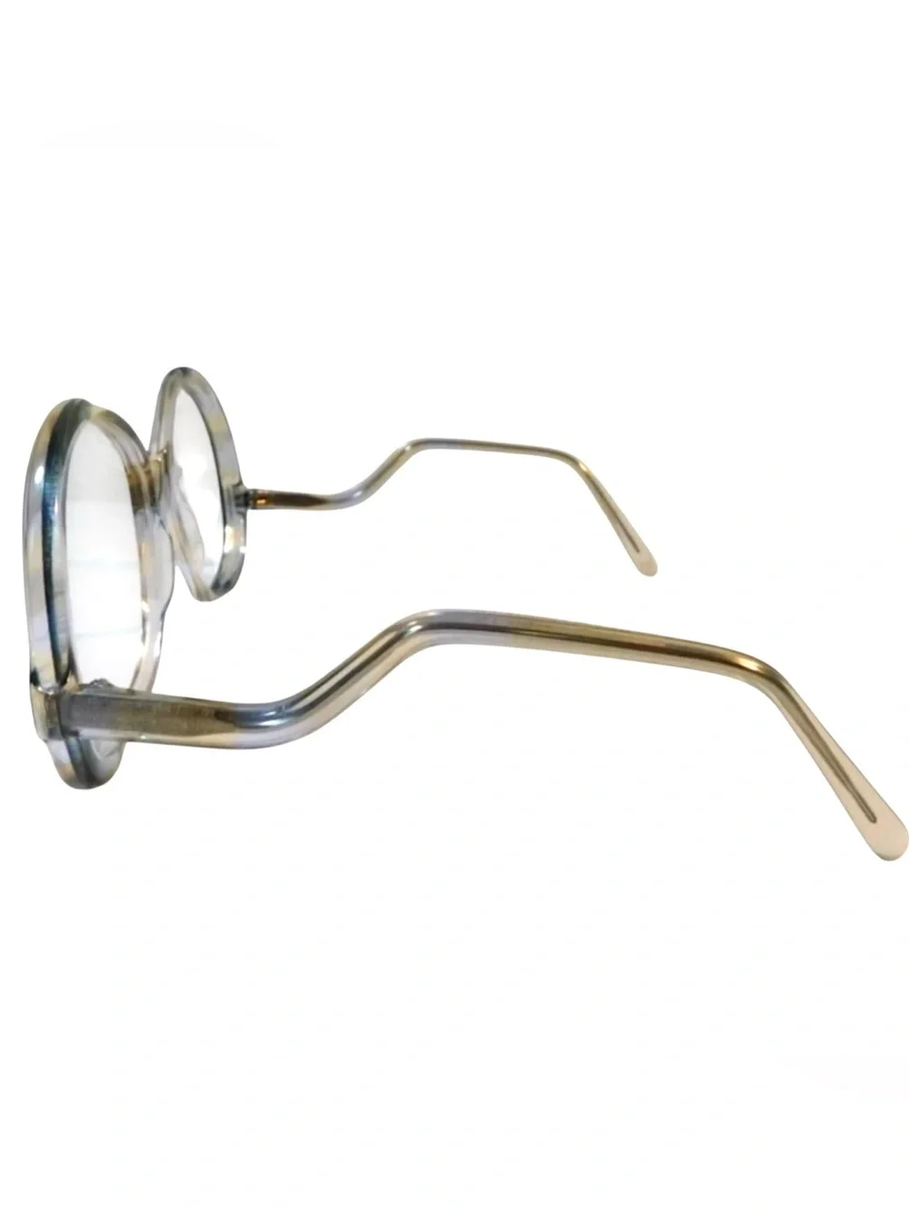 1980’s Oversized Drop Arm Thick Frames for Eyeglasses or Sunglasses, Deadstock